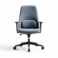 Office chair with ergonomic design fabric upholstery and adjustable height